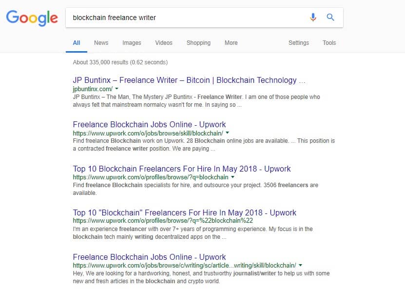 google search blockchain freelance writer - how to hire a freelance writer