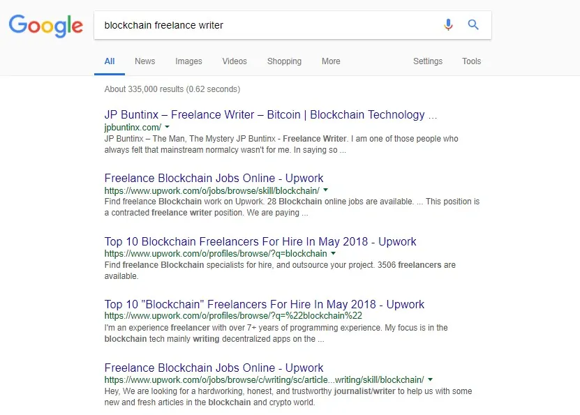 google search blockchain freelance writer - how to hire a freelance writer