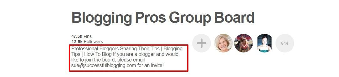 Blogging Pros Group Board on Pinterest
