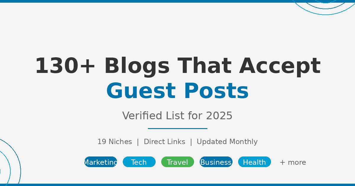 130+ Blogs That Accept Guest Posts in 2026 (Verified List)
