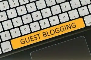 Keyboard button written word guest blogging