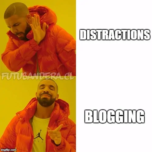 Drake is all for blogging