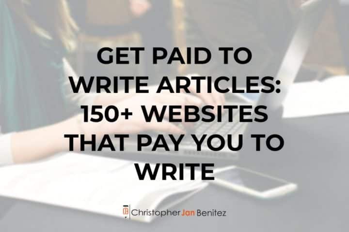 can you get paid for writing articles