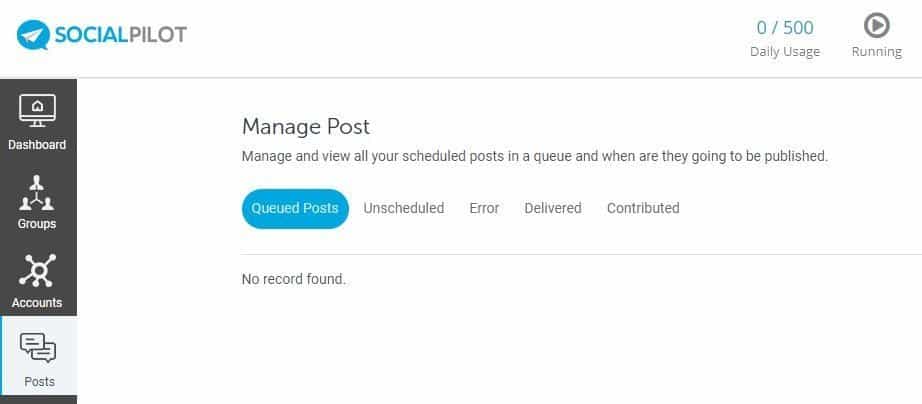 managing posts using socialpilot 