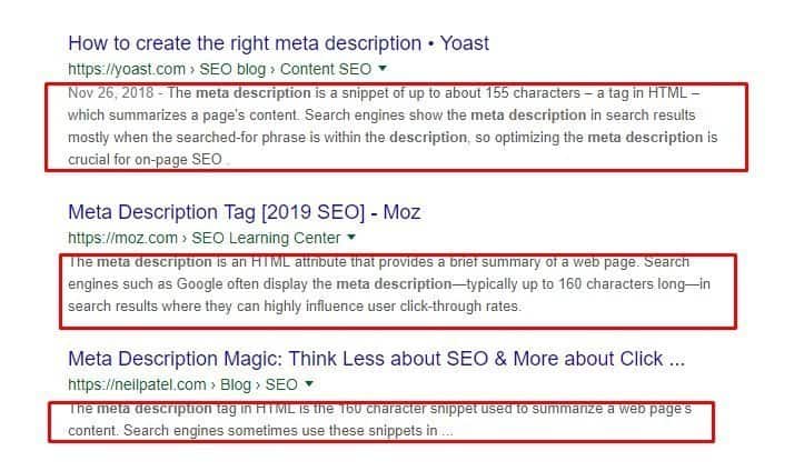leaving out meta description is one of the biggest SEO mistakes