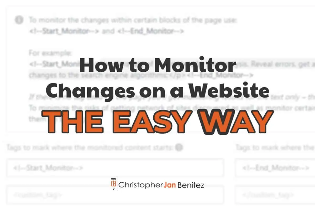 how to monitor changes on a website