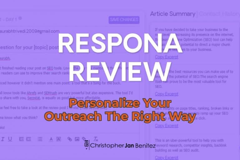 Respona Review: Personalize Your Outreach The Right Way