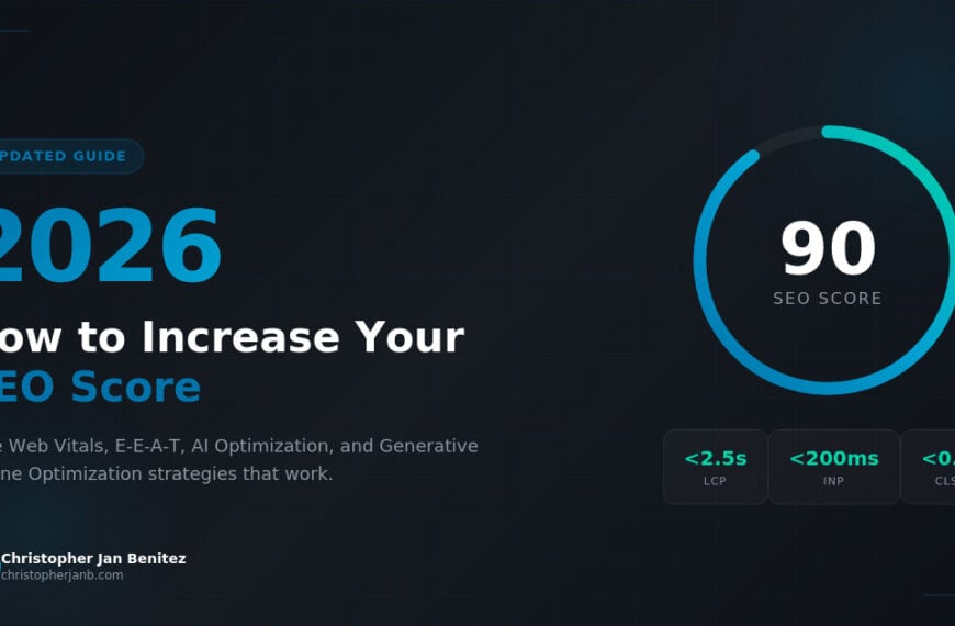 How to Increase Your SEO Score