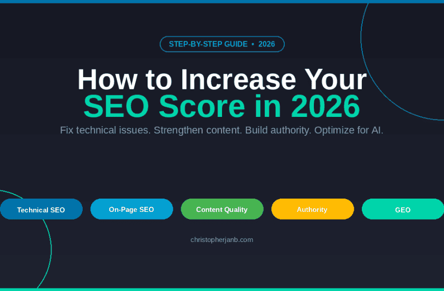 How to Increase SEO Score