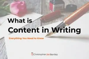 what is content in writing