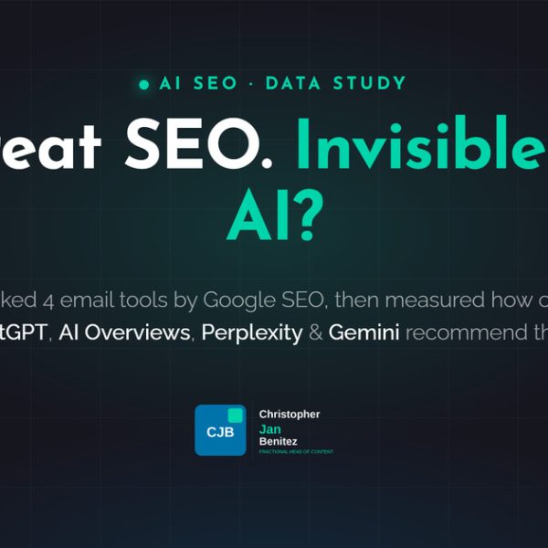 Does Good SEO Get You Recommended by AI? I Tested It on Four Email Tools