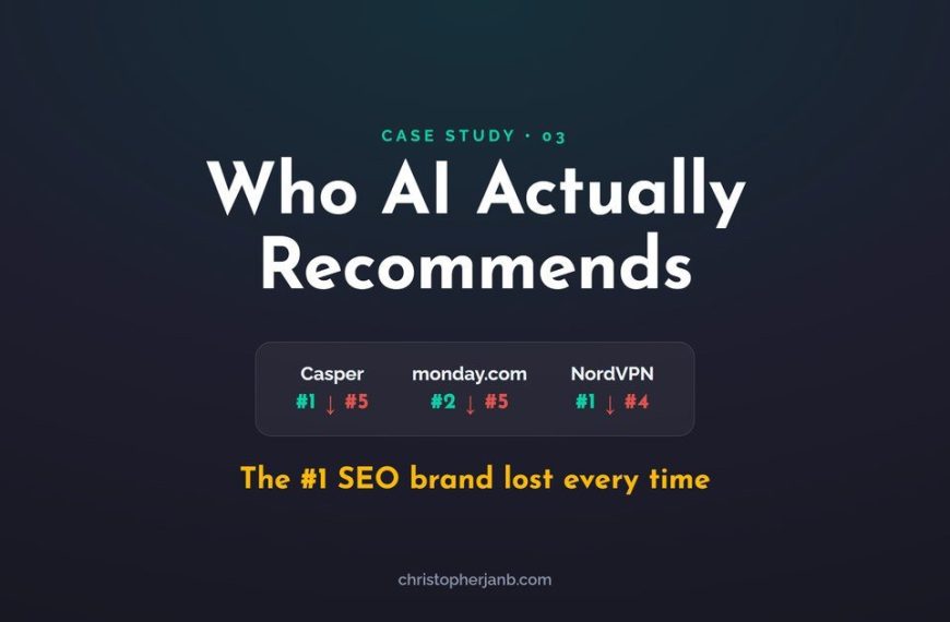 Who AI Actually Recommends (And Why It’s Not the Brand That Ranks #1)