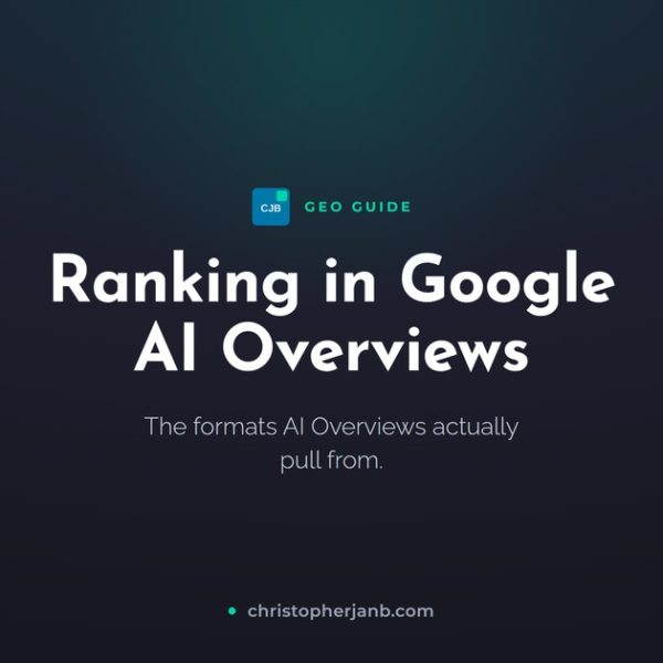 How to Rank in Google AI Overviews