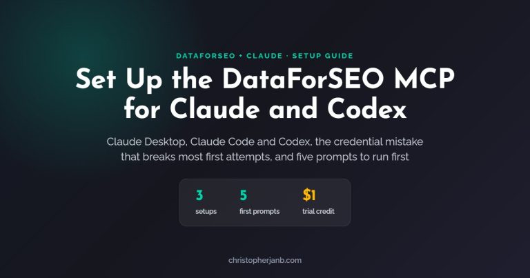 How to Set Up the DataForSEO MCP for Claude Desktop, Claude Code and Codex (and What to Ask First)